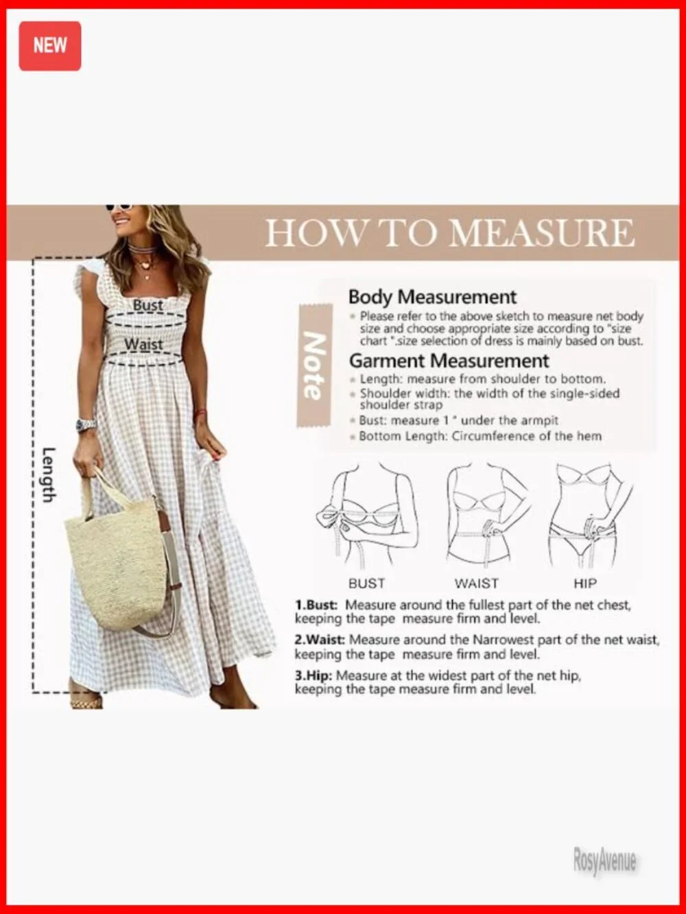 Sleeveless A-Line Maxi Dress with Smocked Bust and Pockets - Picture 5 of 5